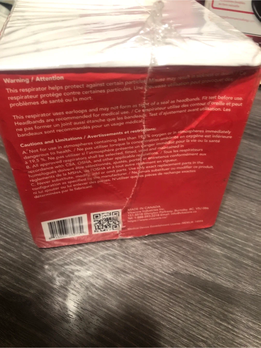 Vitacore CAN95e Particulate Respirator - New in Box! image indicator(5)