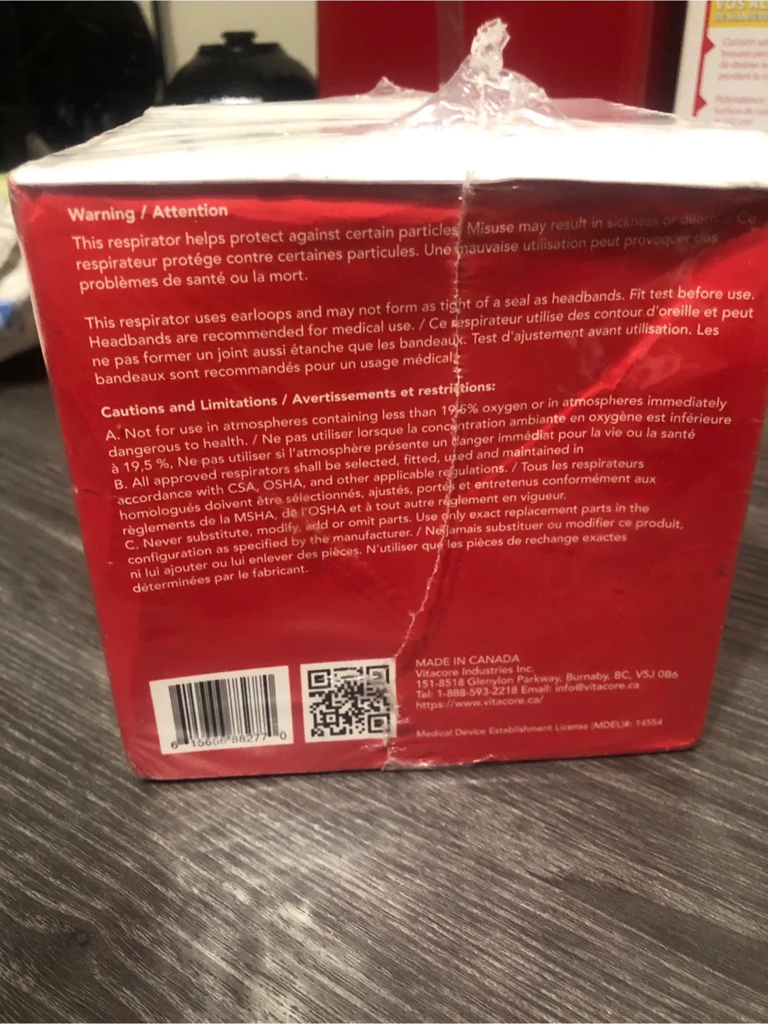Vitacore CAN95e Particulate Respirator - New in Box! image indicator(6)