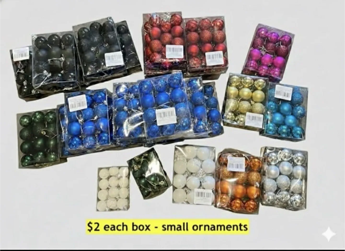Christmas Ornaments - Assorted Colours