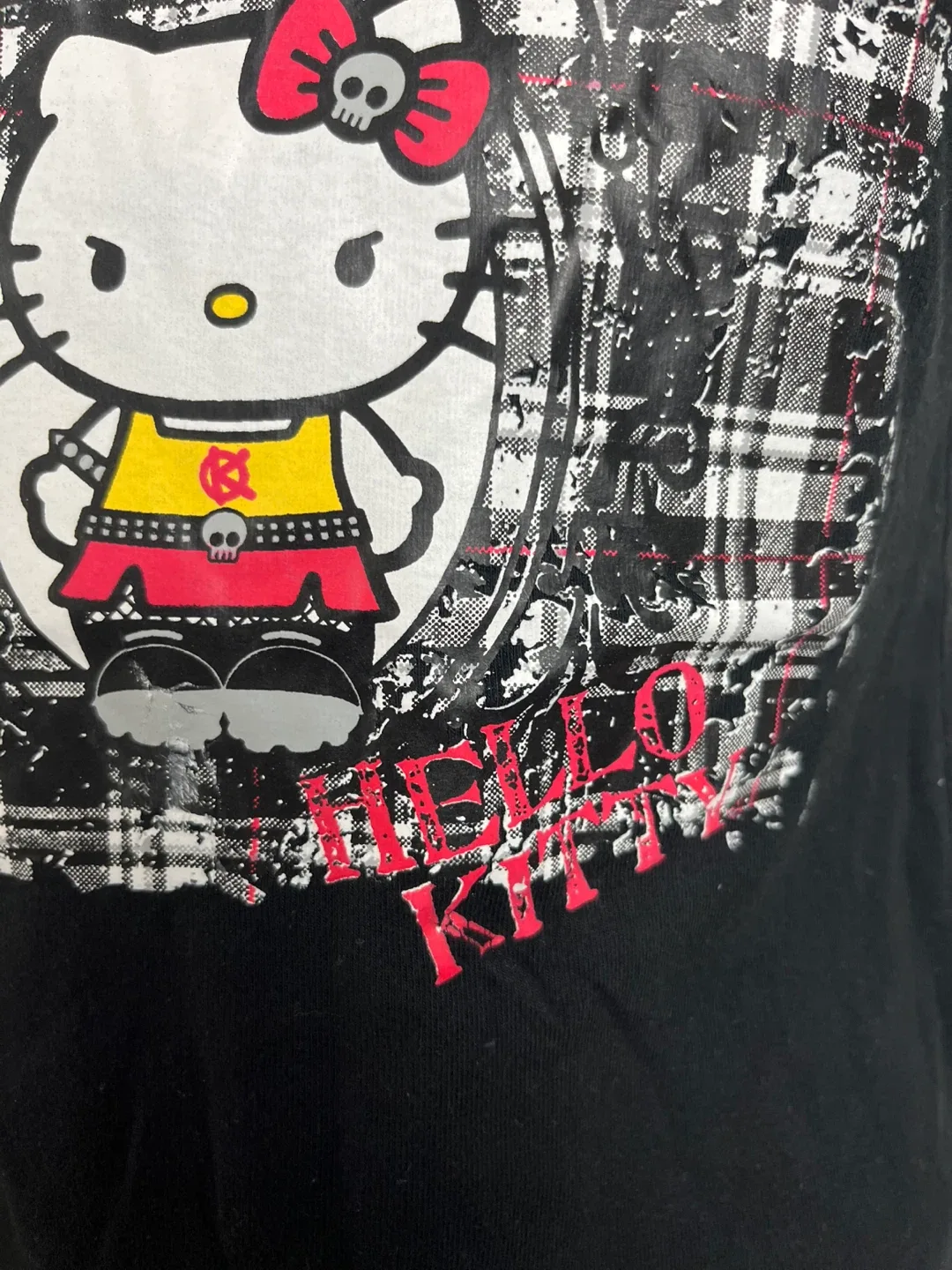 Sanrio Hello Kitty Black Tank Top - Size L image indicator(2)