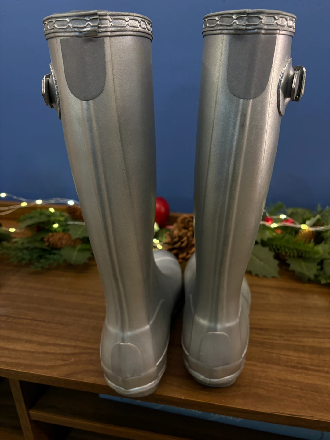 Hunter Silver Rain Boots - US Women's 6 - photo 3