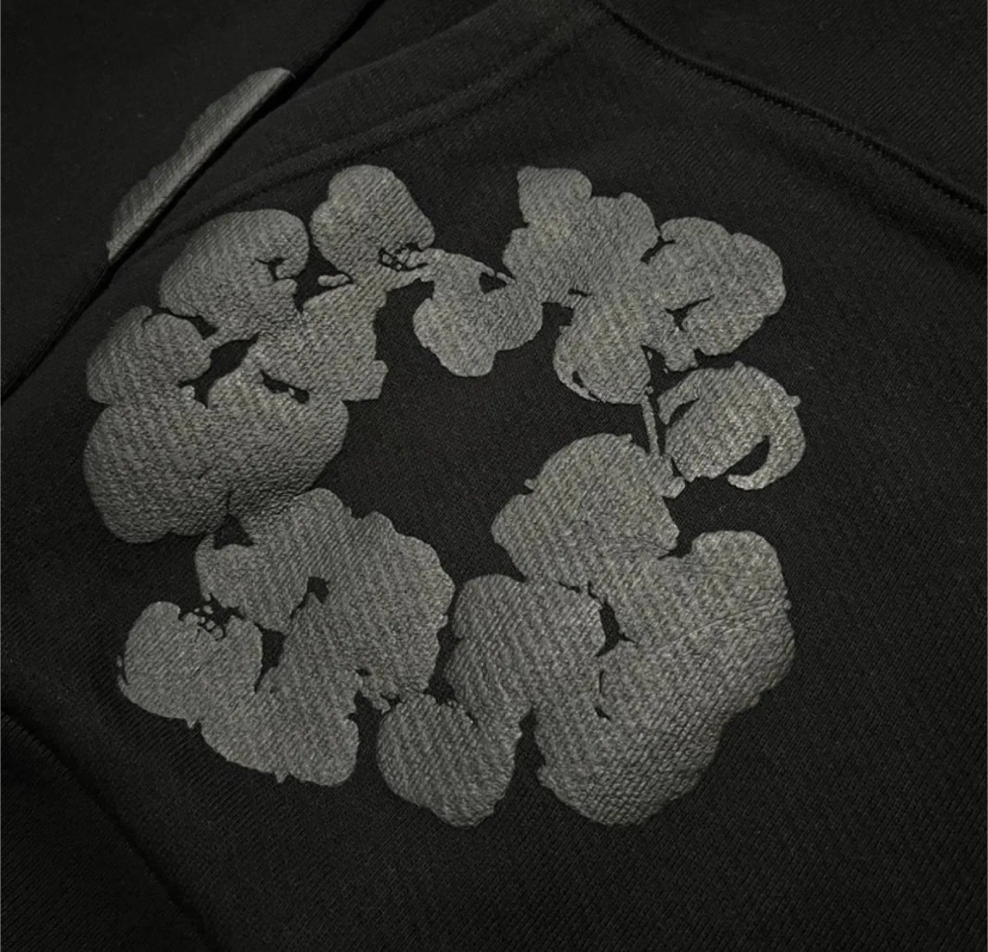 Denim Tears Black Cotton Wreath Hoodie - All Sizes image indicator(4)