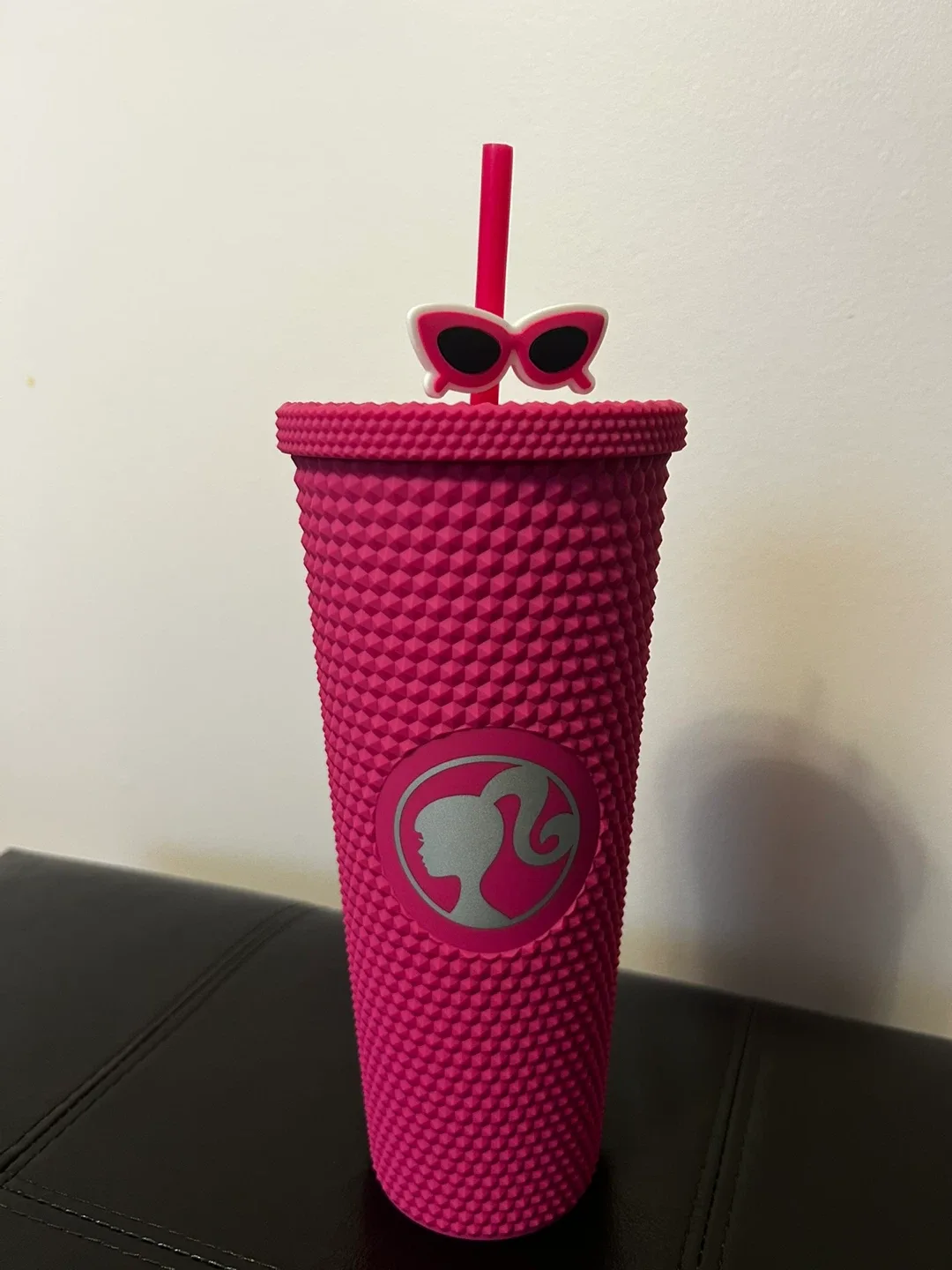 Barbie Pink Studded Tumbler with Straw
