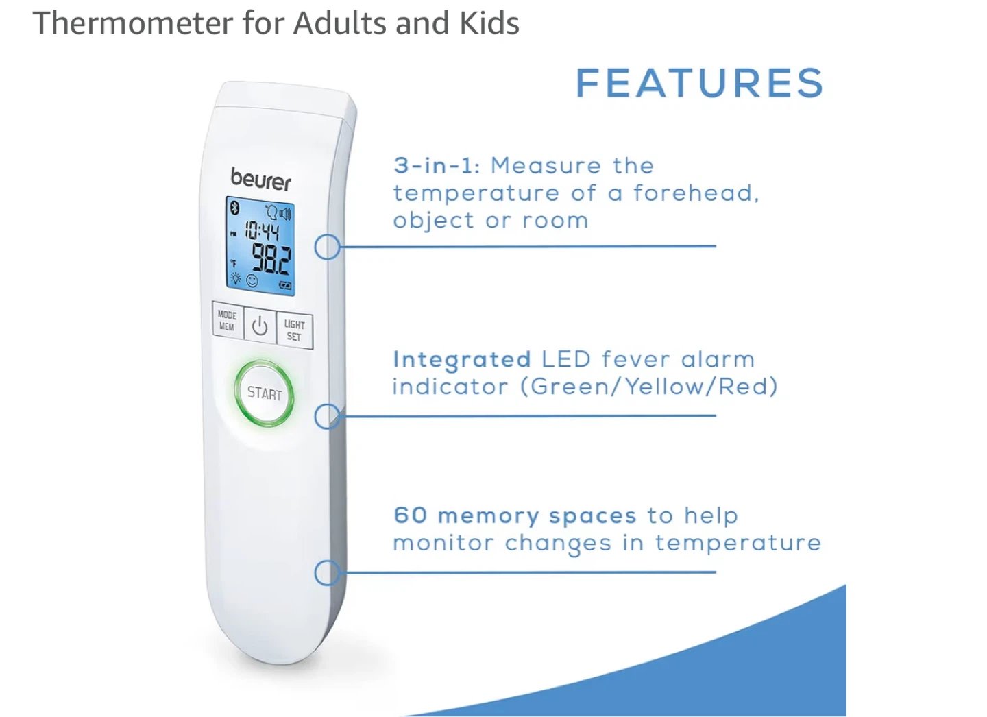 Beurer FT95 Thermometer for Adults and Kids - photo 4