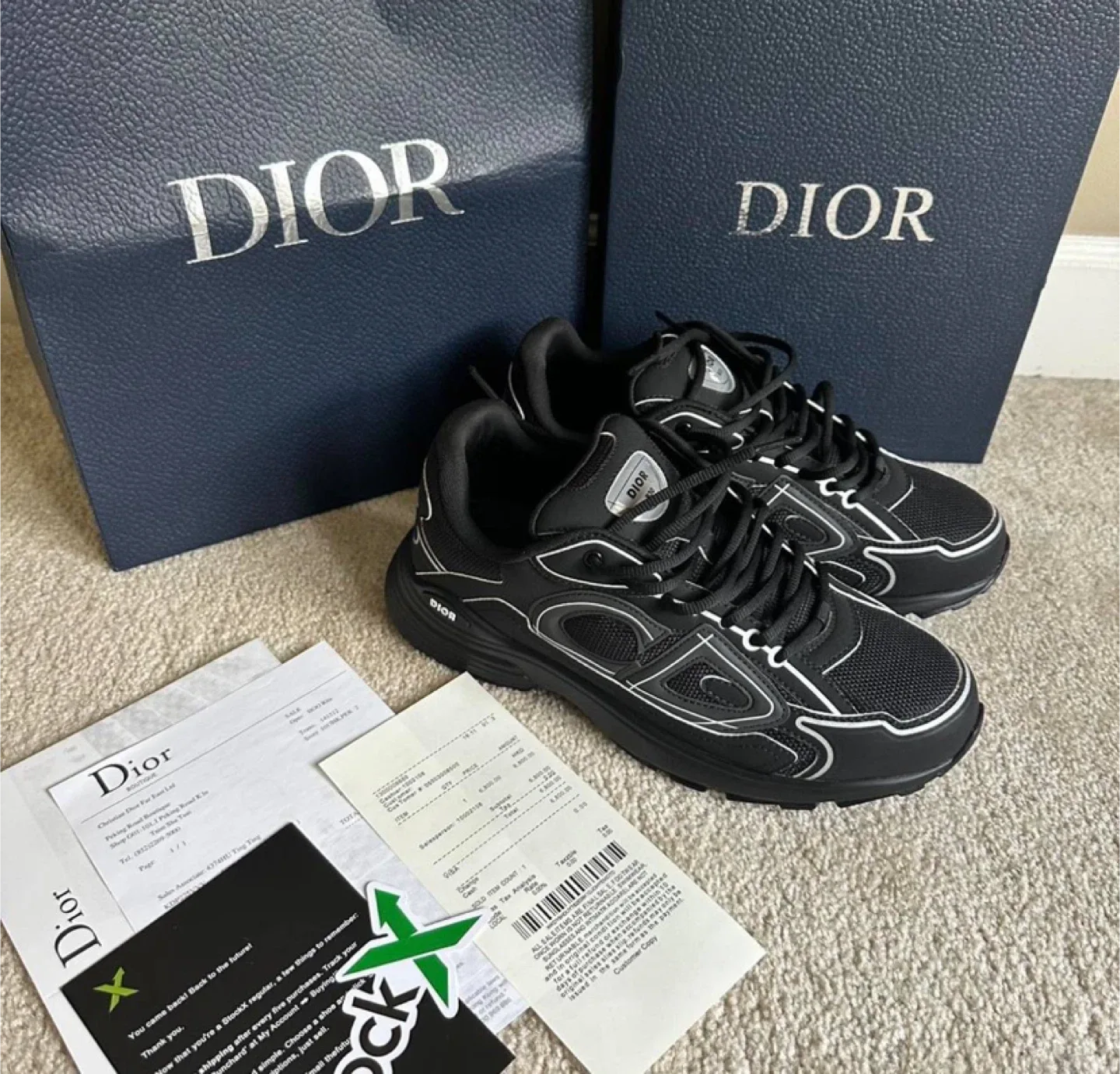 Dior B30 Triple Black Sneakers - All Sizes