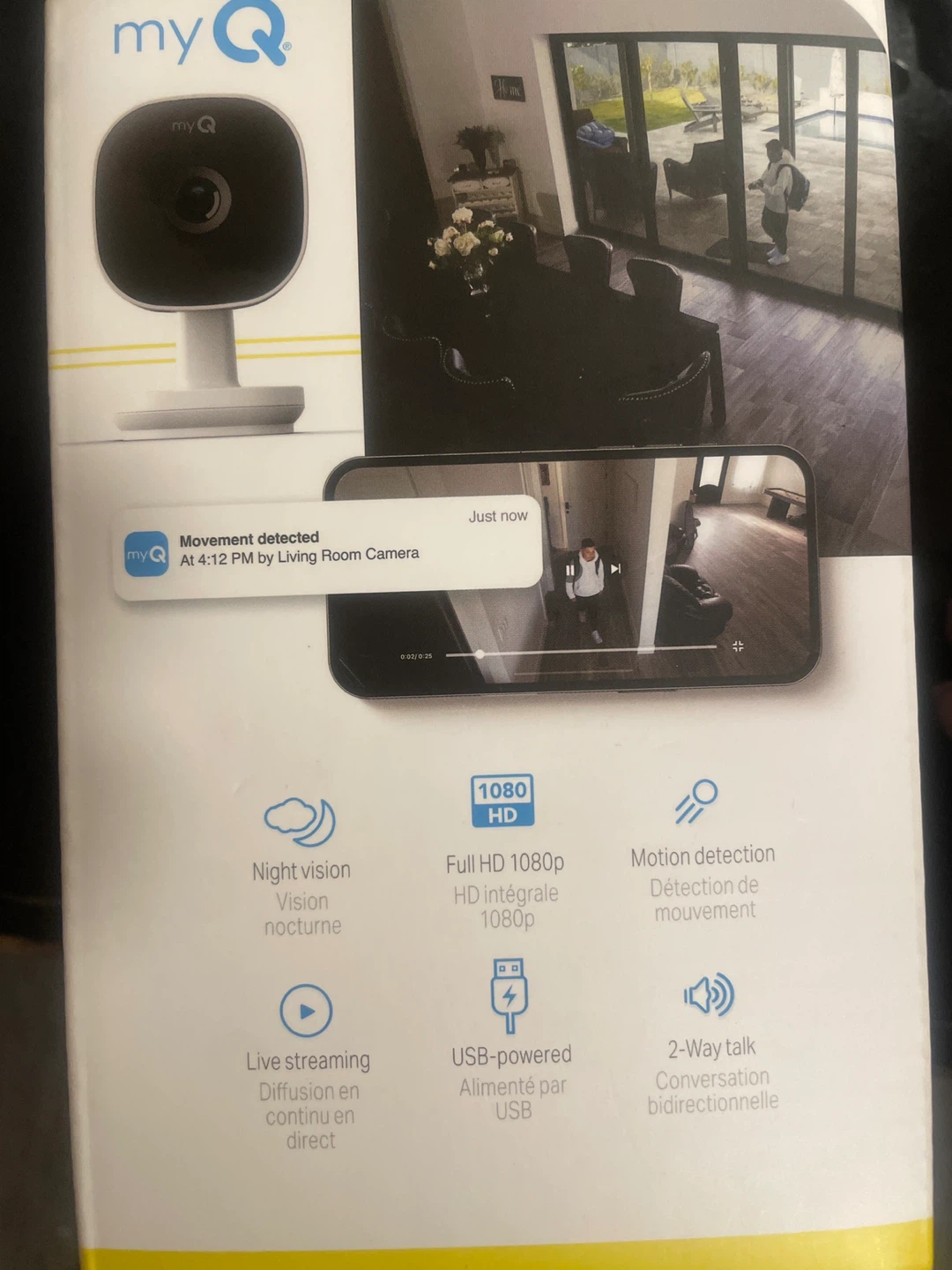 myQ Smart Indoor Camera - New in Box - photo 3