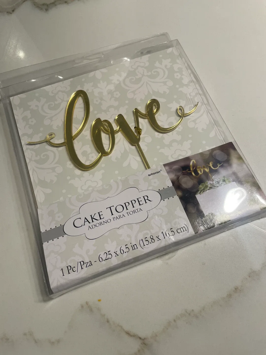 #cleanout Love Cake Topper - New in Package