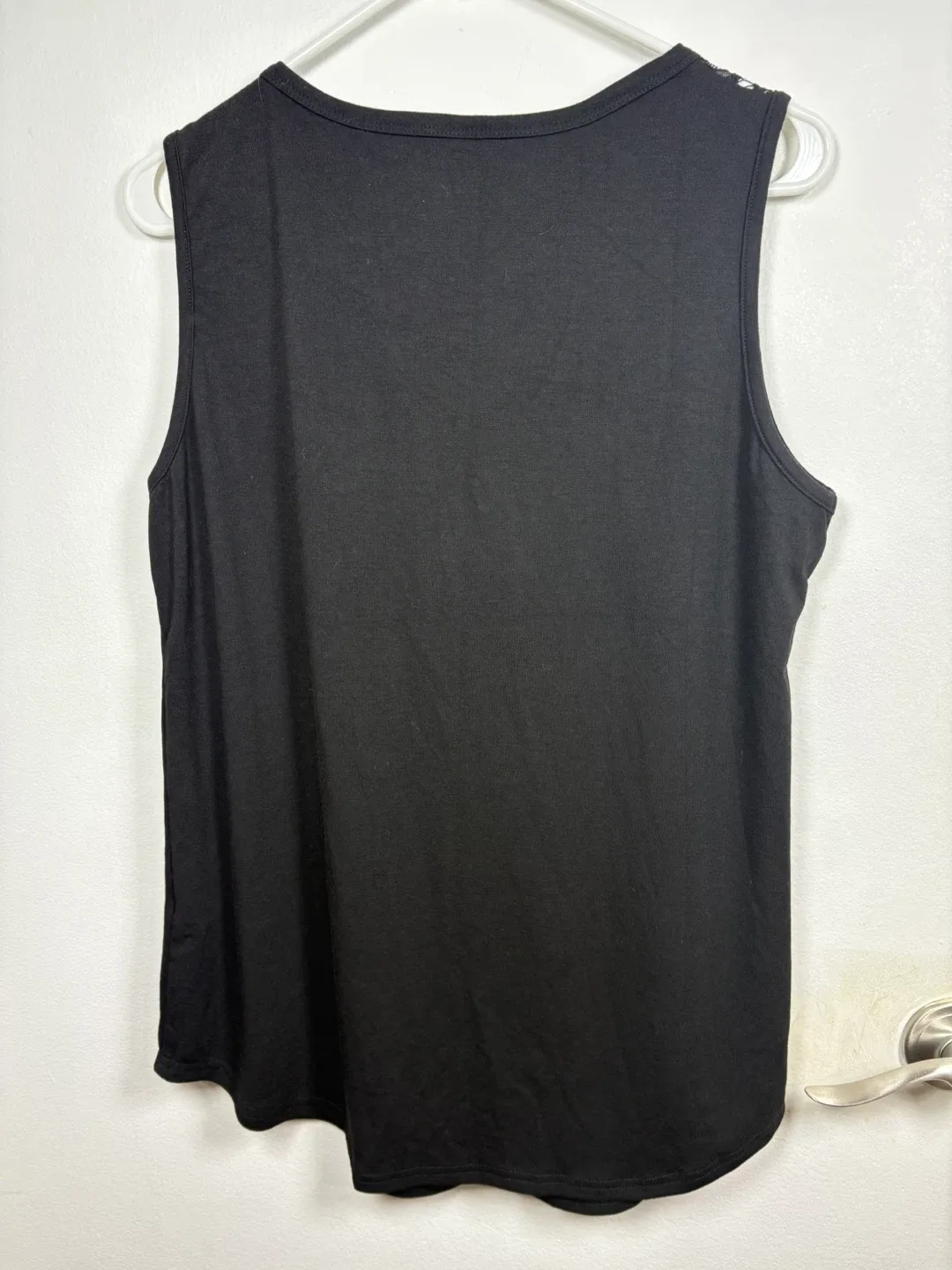 Black Lace Tank Top - Size L #cleanout image indicator(3)