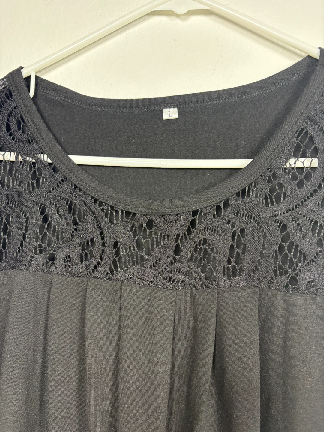 Black Lace Tank Top - Size L #cleanout - photo 2