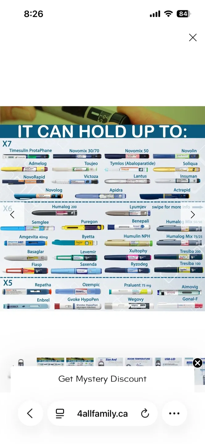 New factory wrapped Travel Refrigerator for Insulin and Medicine image indicator(2)