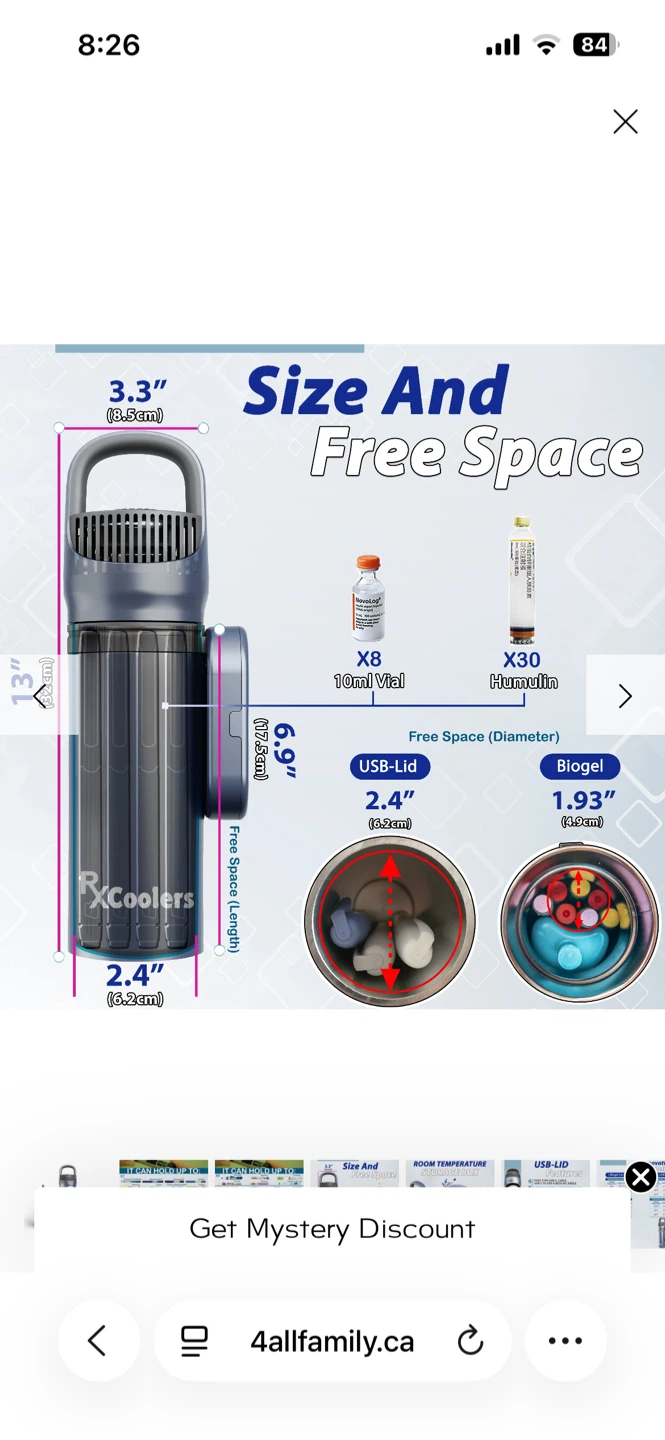 New factory wrapped Travel Refrigerator for Insulin and Medicine - photo 3