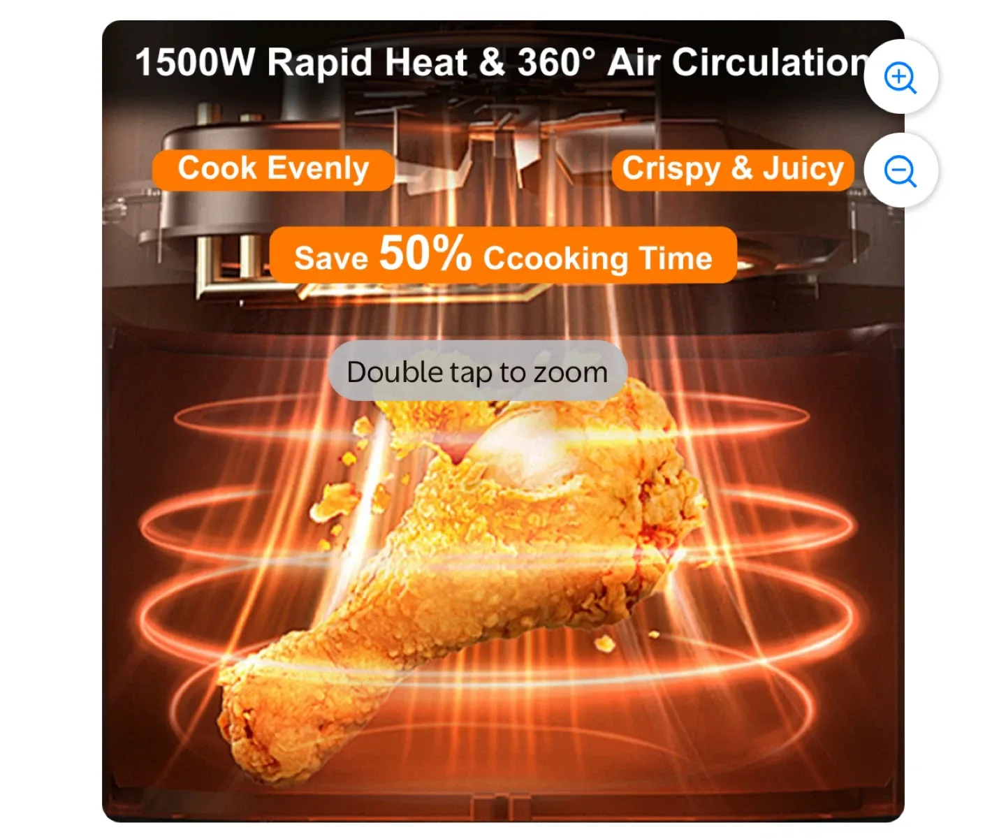 Air Fryer - 6-in-1 Functionality image indicator(4)