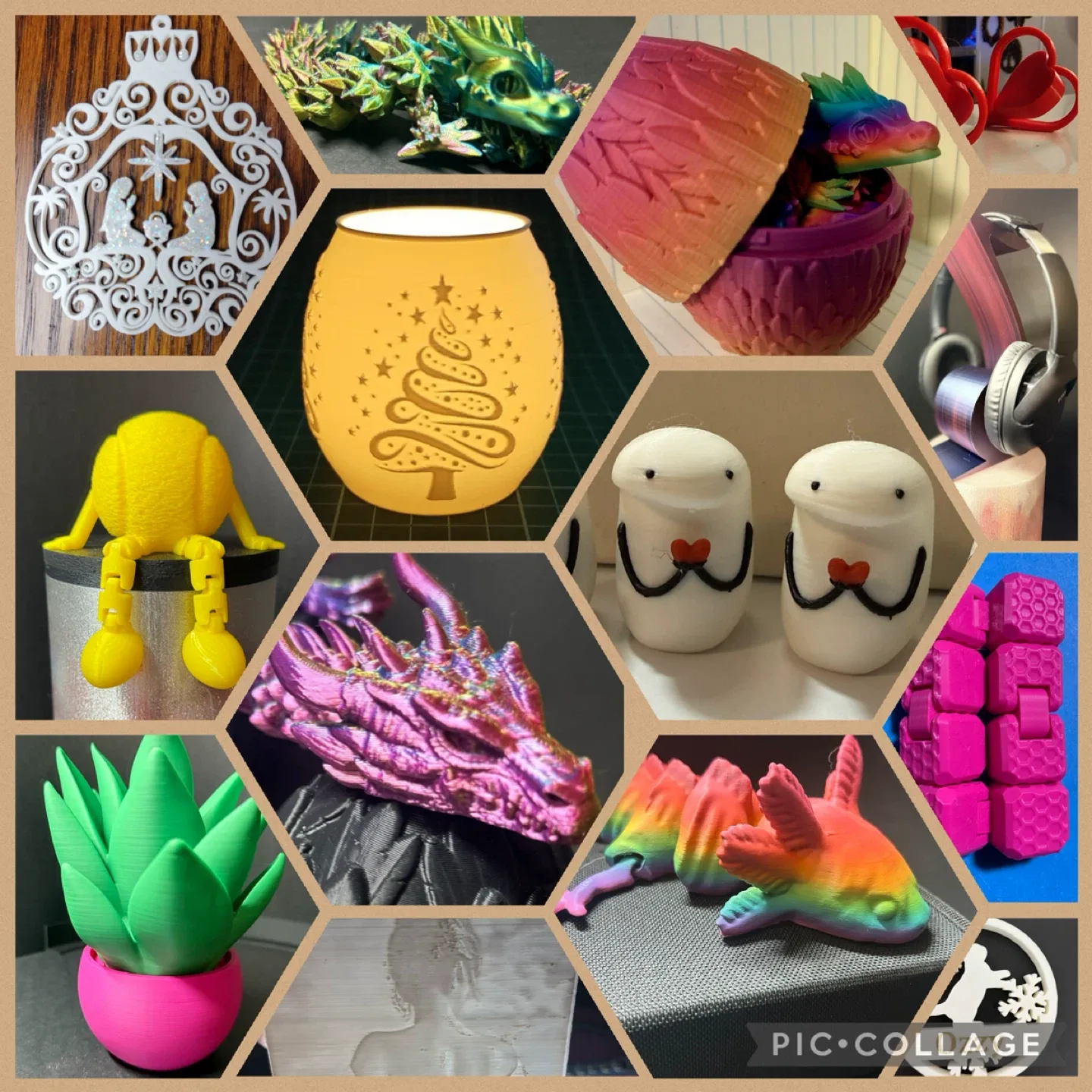 Assorted 3D Printed Items, these & more