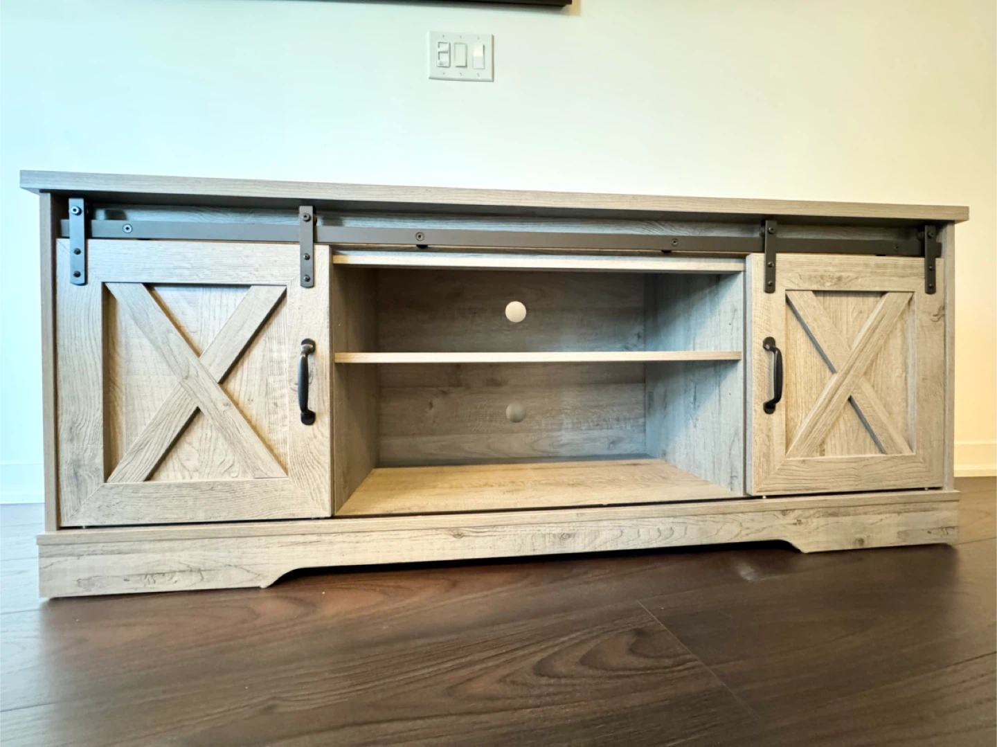 Rustic Vibe Grey TV Stand - photo 3