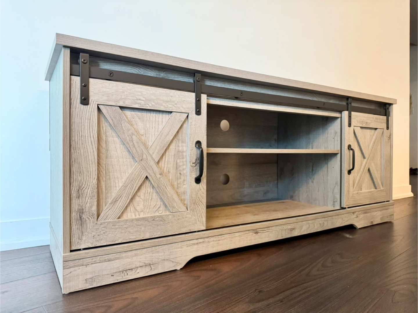 Rustic Vibe Grey TV Stand