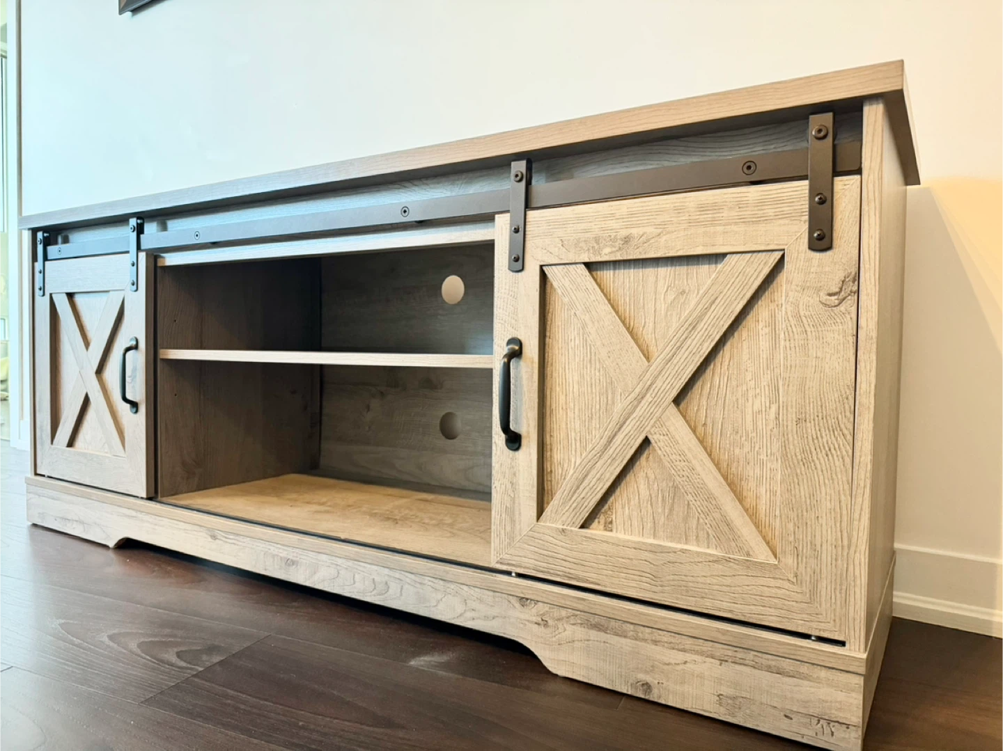 Rustic Vibe Grey TV Stand - photo 2