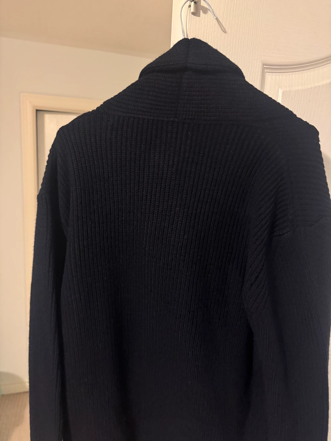 Zara XL Navy Blue Shawl Collar Cardigan - New! - photo 5
