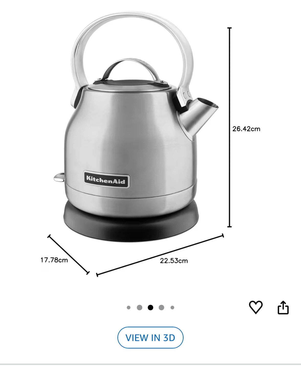 KitchenAid 1.25 L Electric Kettle - photo 3