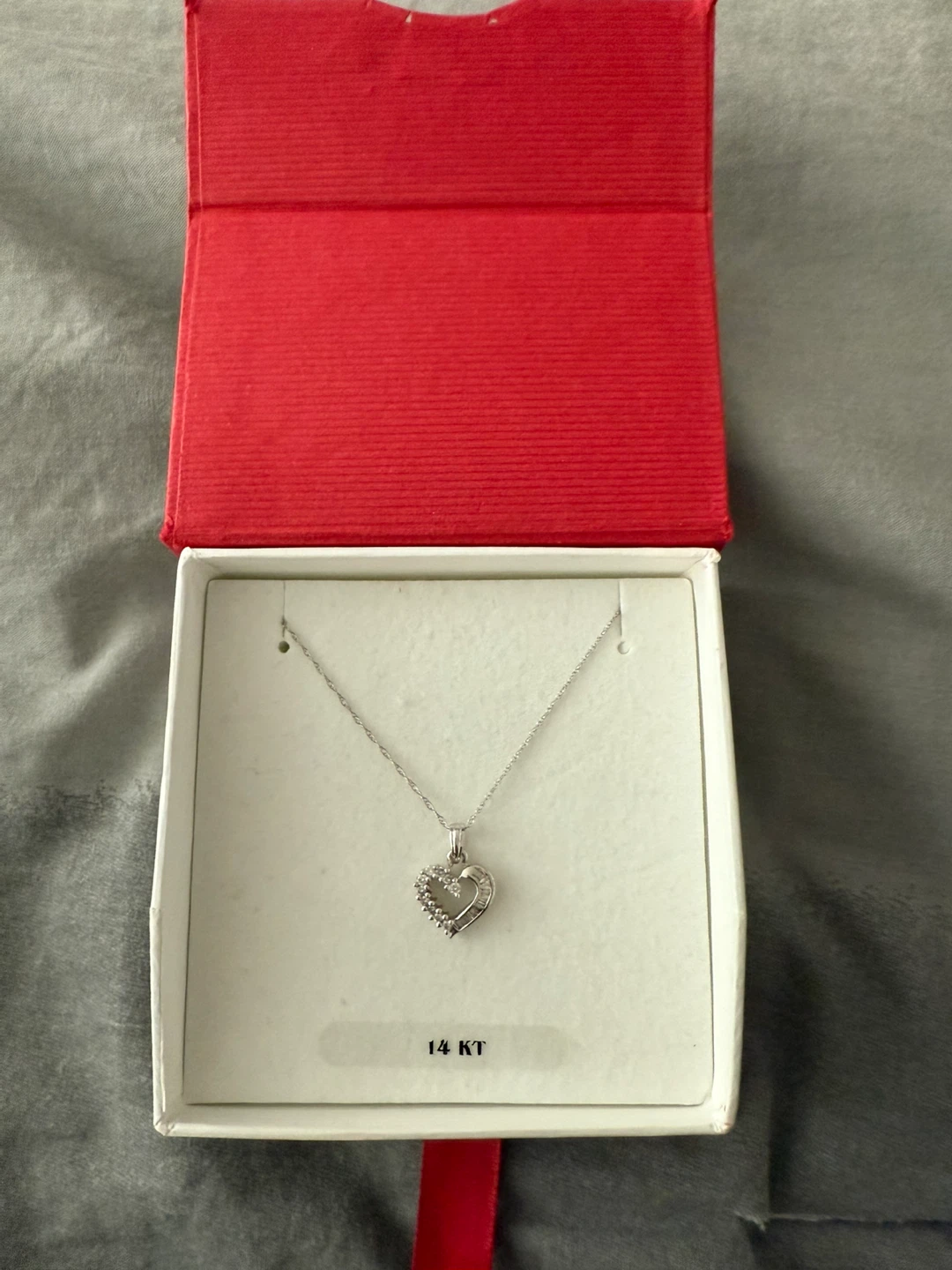 14 KT Heart Necklace 16” chain included - photo 2