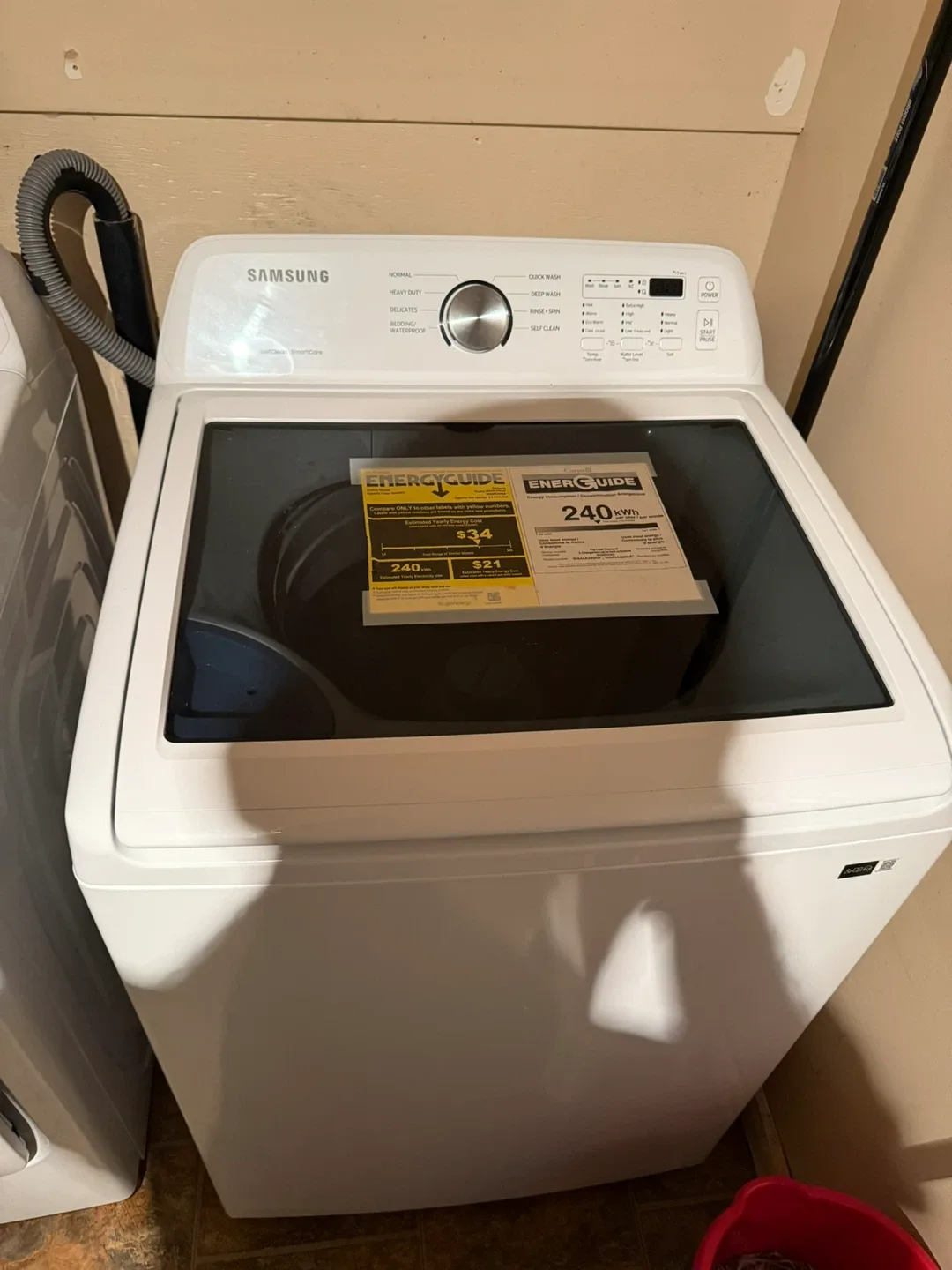 Samsung White Top Load Washer and dryer brand new