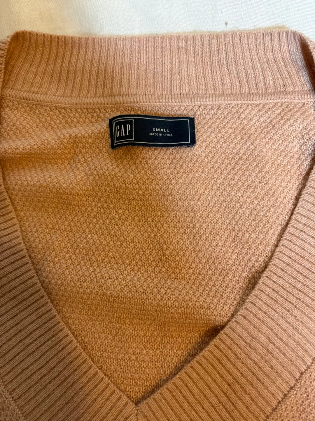 GAP Pink V-Neck Sweater - Size Small #cleanout image indicator(3)