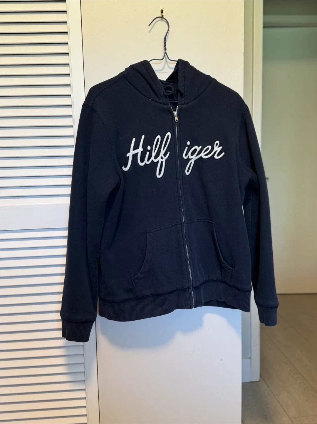 Tommy Hilfiger Navy Blue Zip-Up Hoodie