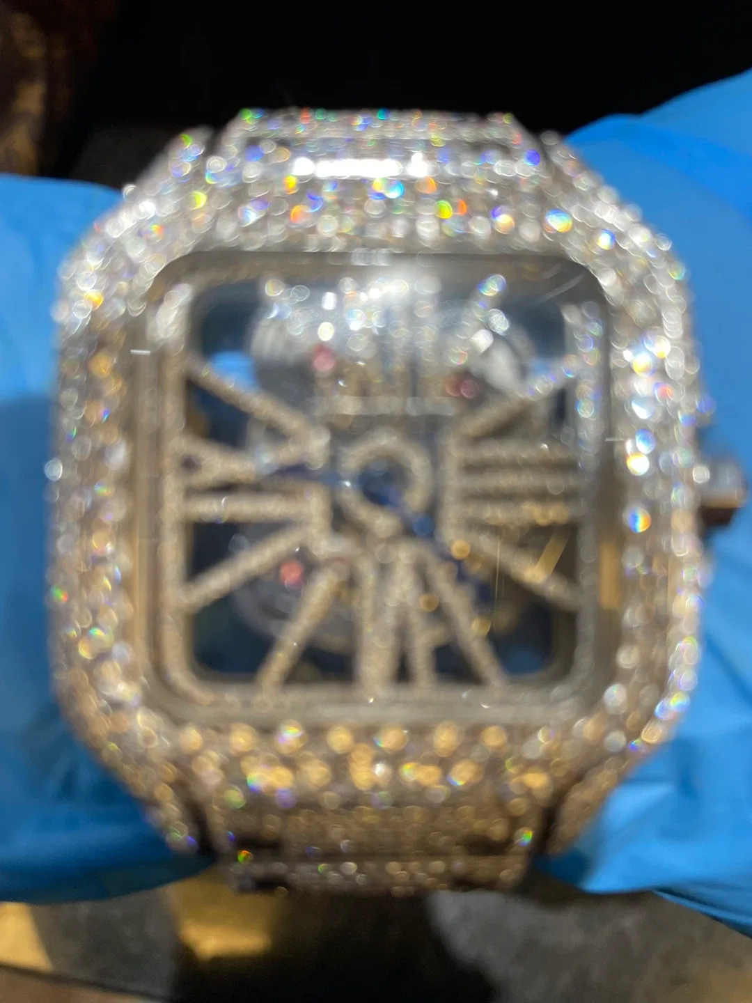 Cartier Santos Diamond Watch with Box image indicator(2)