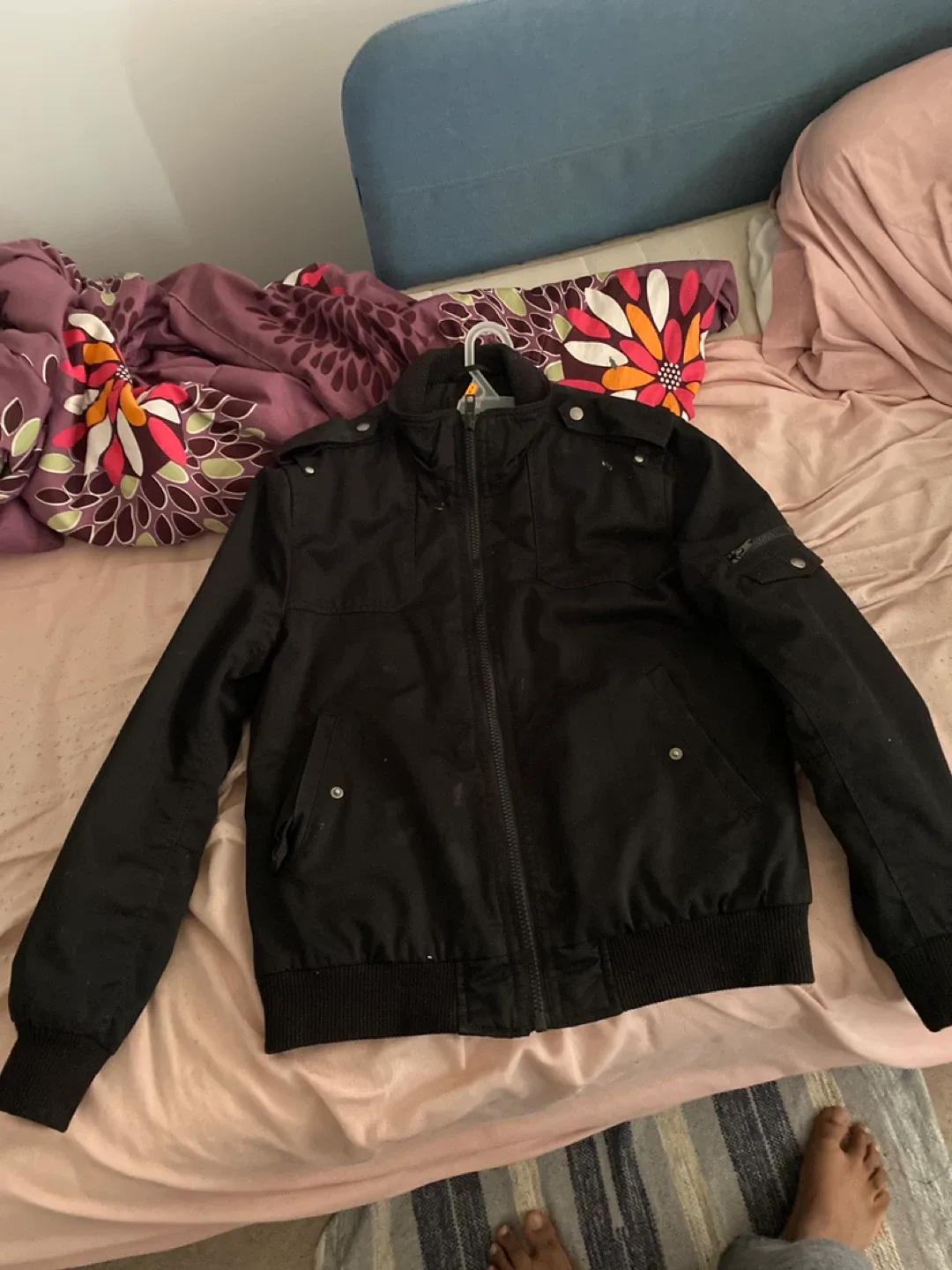 H&M Black Bomber Jacket