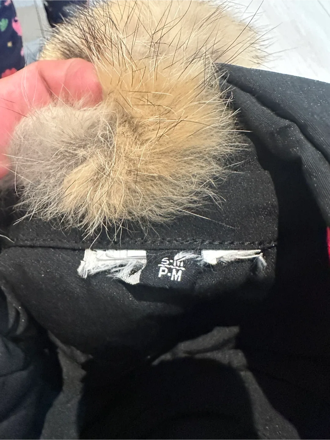 Canada Goose kids Aviator Hat Black Size S-M image indicator(3)