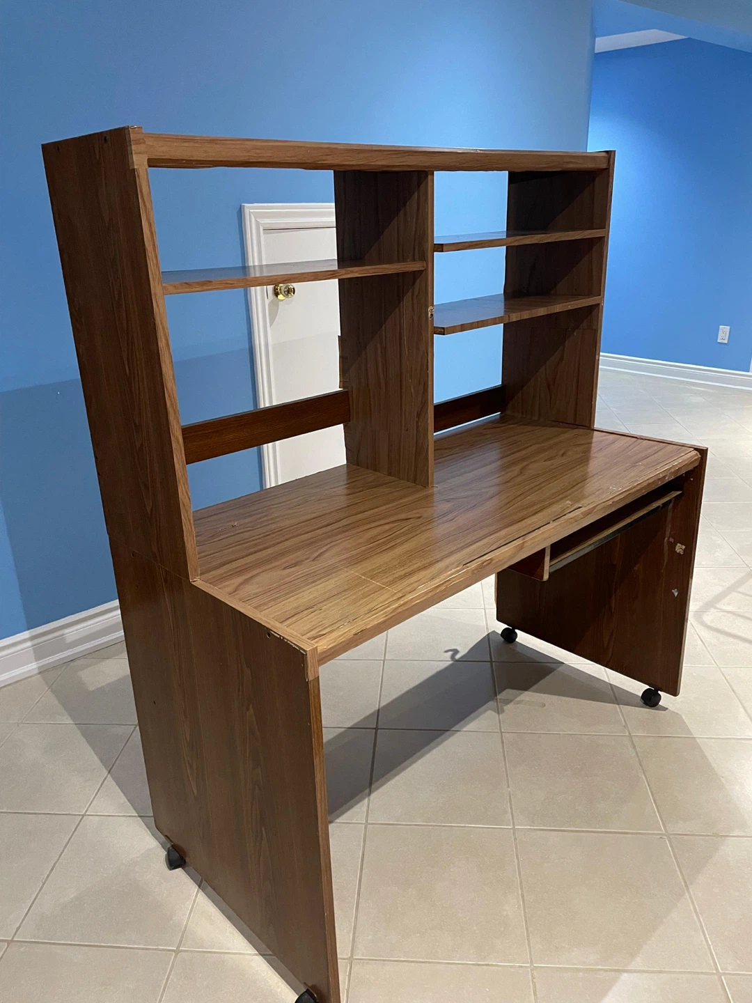 Computer Desk with Keyboard Tray - photo 4