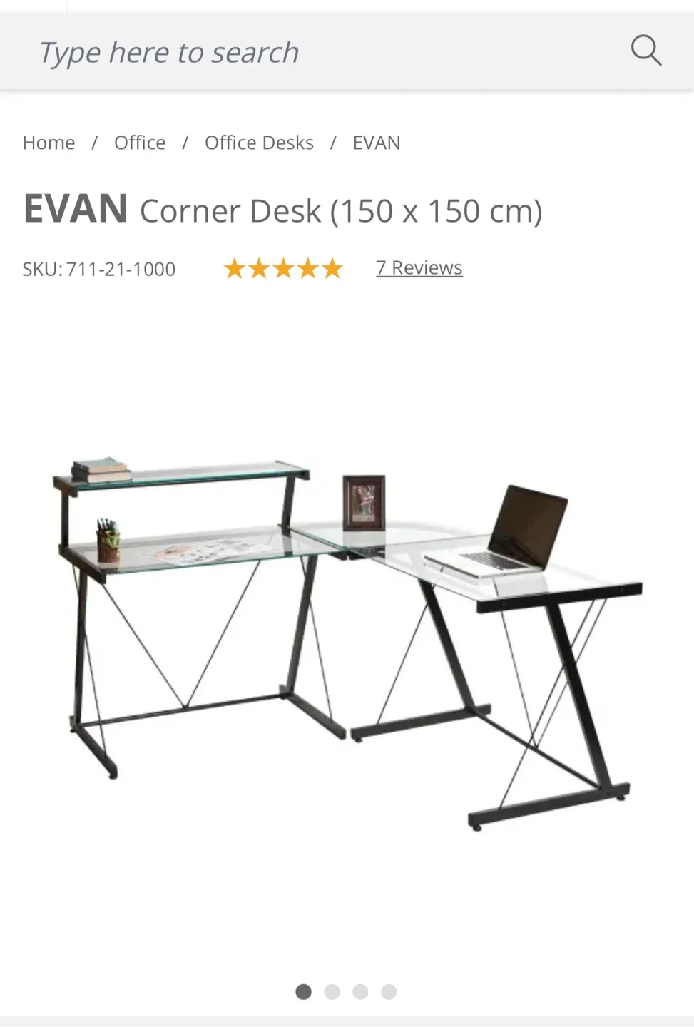 EVAN Corner Desk (150 x 150 cm) image indicator(4)