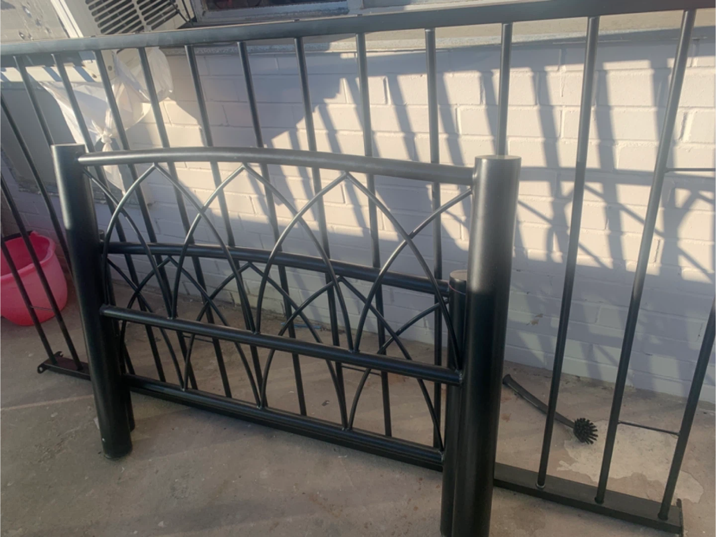 Black Metal Twin Bed Frame - photo 2