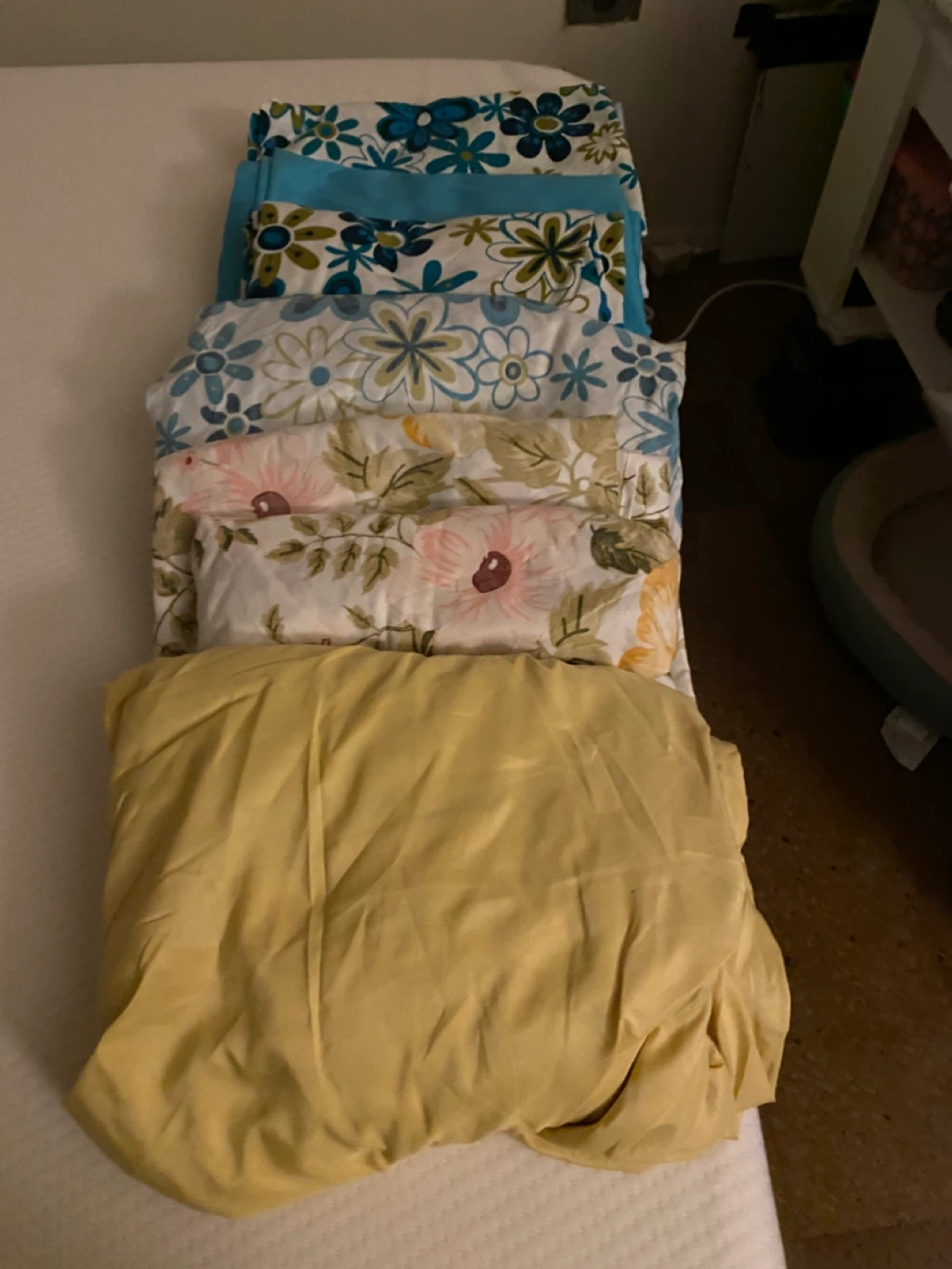 Full size Bed frame, mattress, and bedding - photo 4