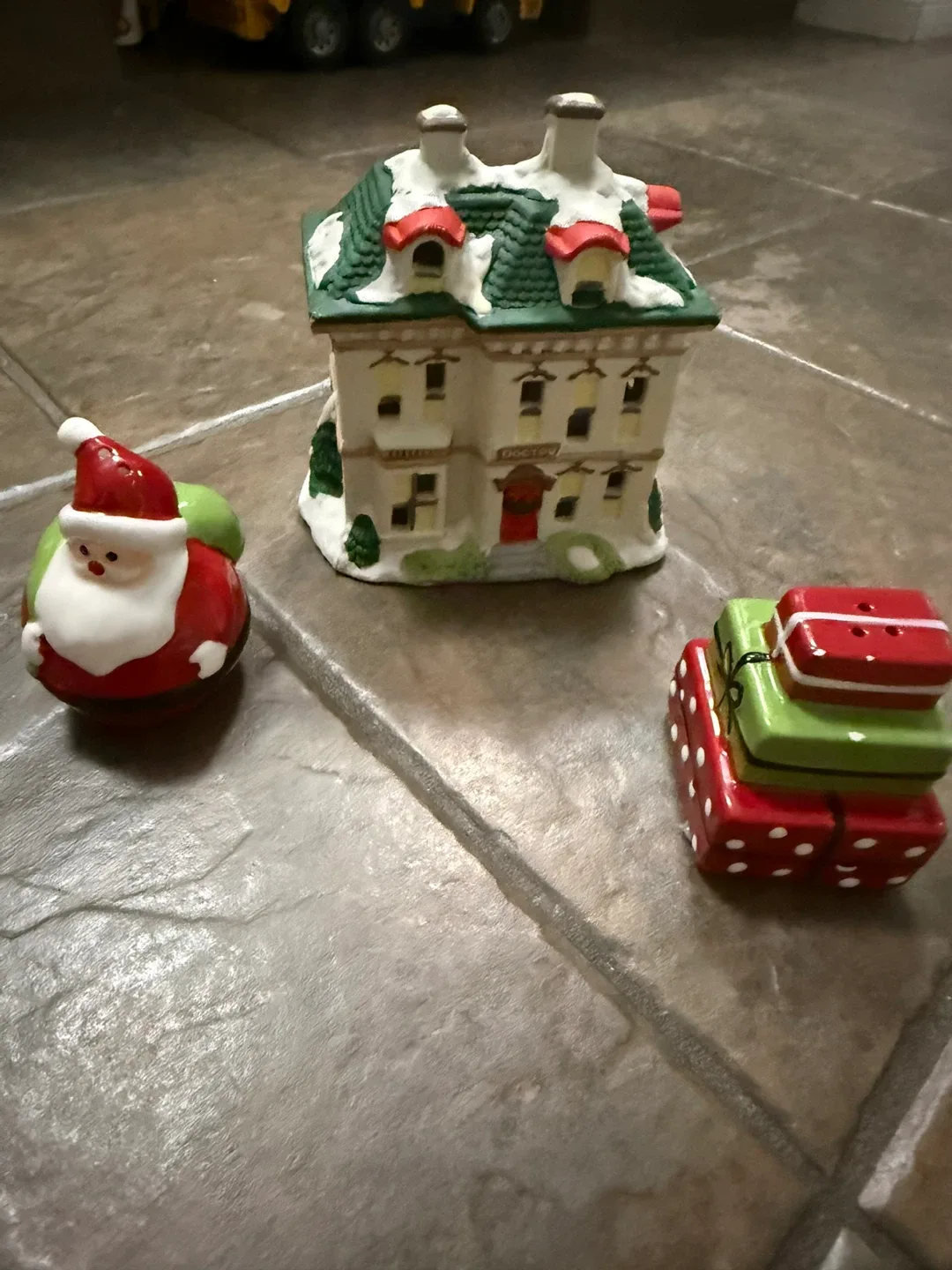 Christmas Village Salt & Pepper Shakers (3)