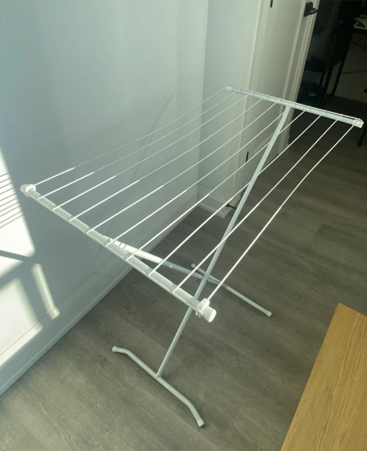 White Clothes Drying Rack