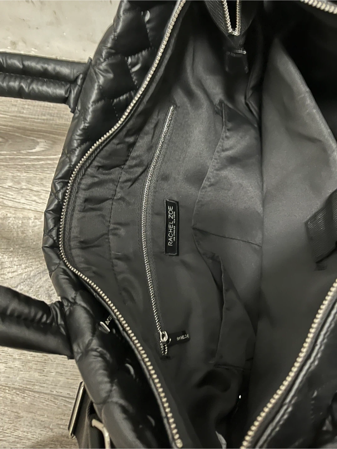 Rachel Zoe Black Quilted Tote Bag - photo 5