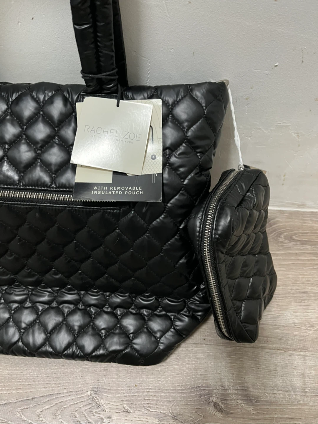 Rachel Zoe Black Quilted Tote Bag - photo 2