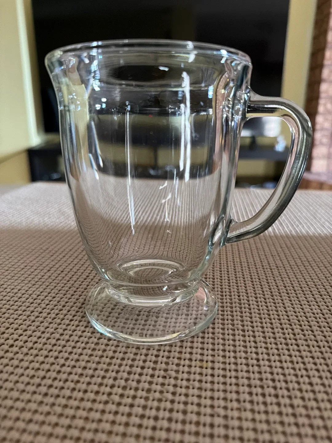 Clear Glass Coffee Mug - #Cleanout