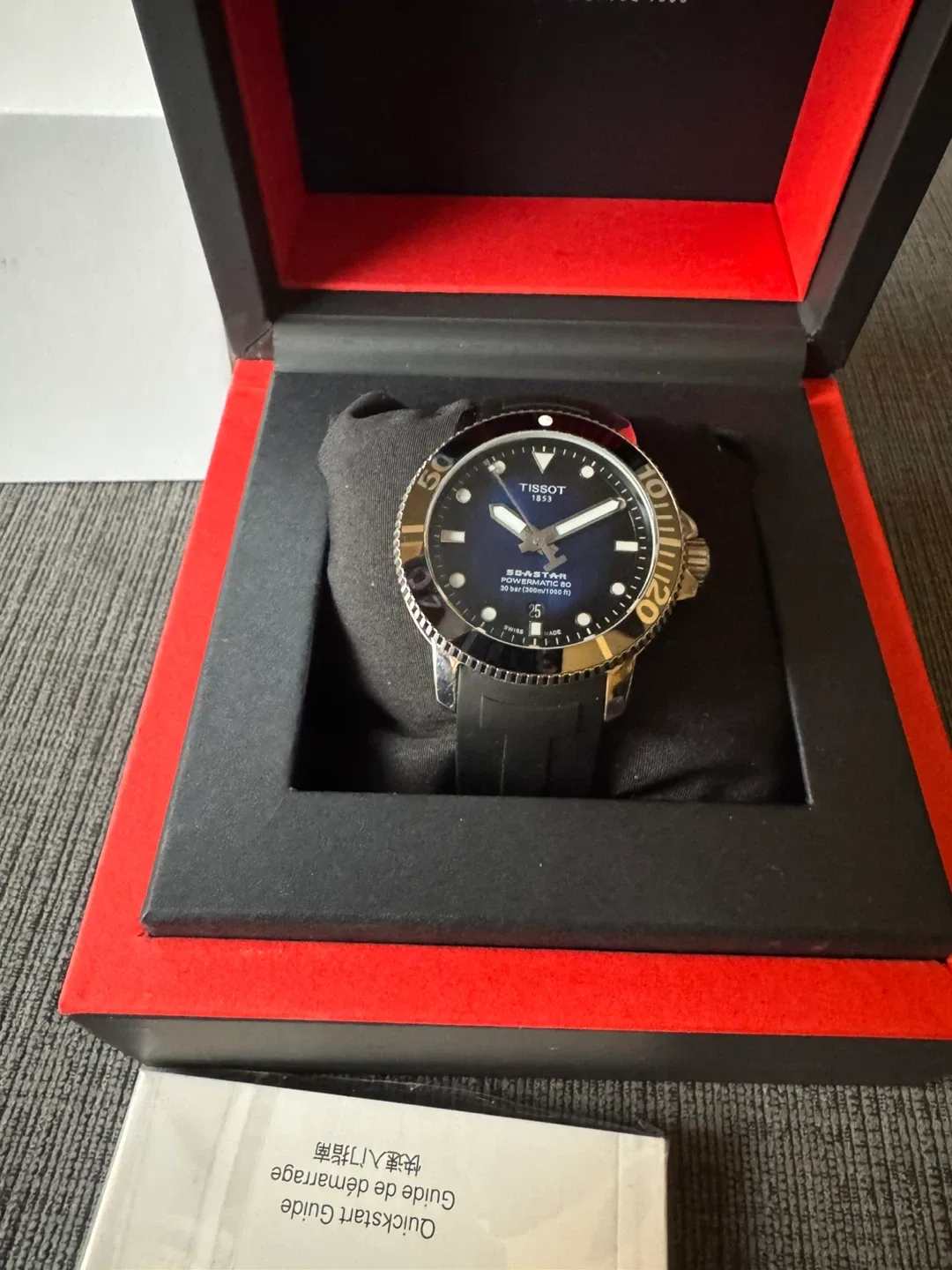 Tissot Seastar 1000 Powermatic 80 43mm Automatic Dive Watch Blue image indicator(2)