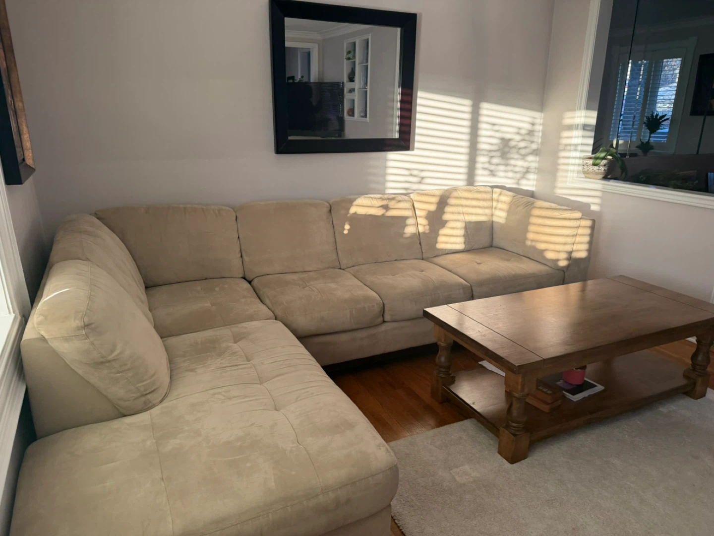 Beige Sectional Sofa - photo 2