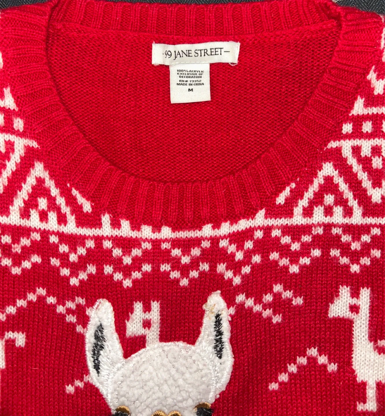 Llama Ugly (Pretty) Christmas Sweater - SZ M #cleanout image indicator(2)