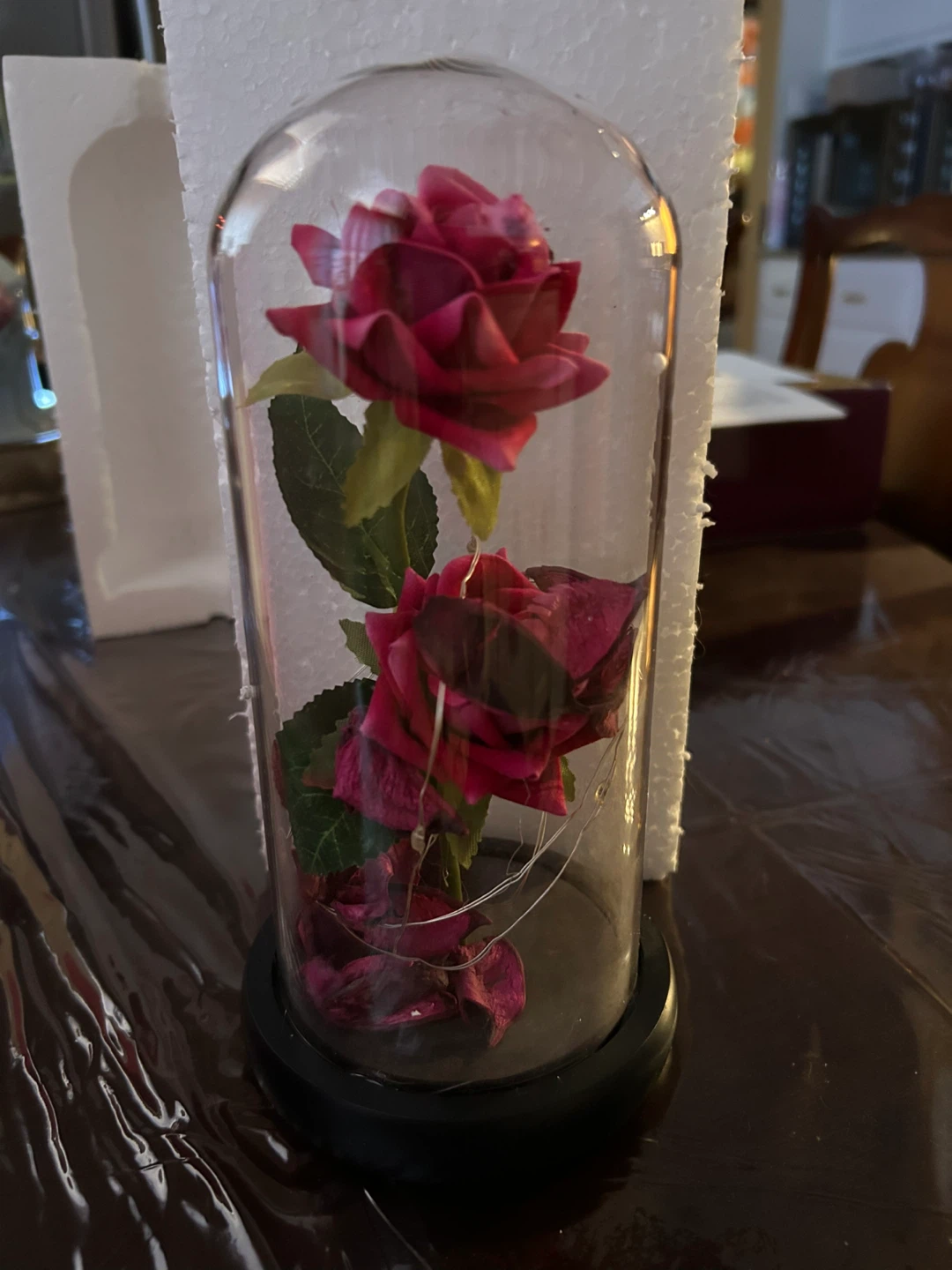 Enchanted Rose Flower Lamp