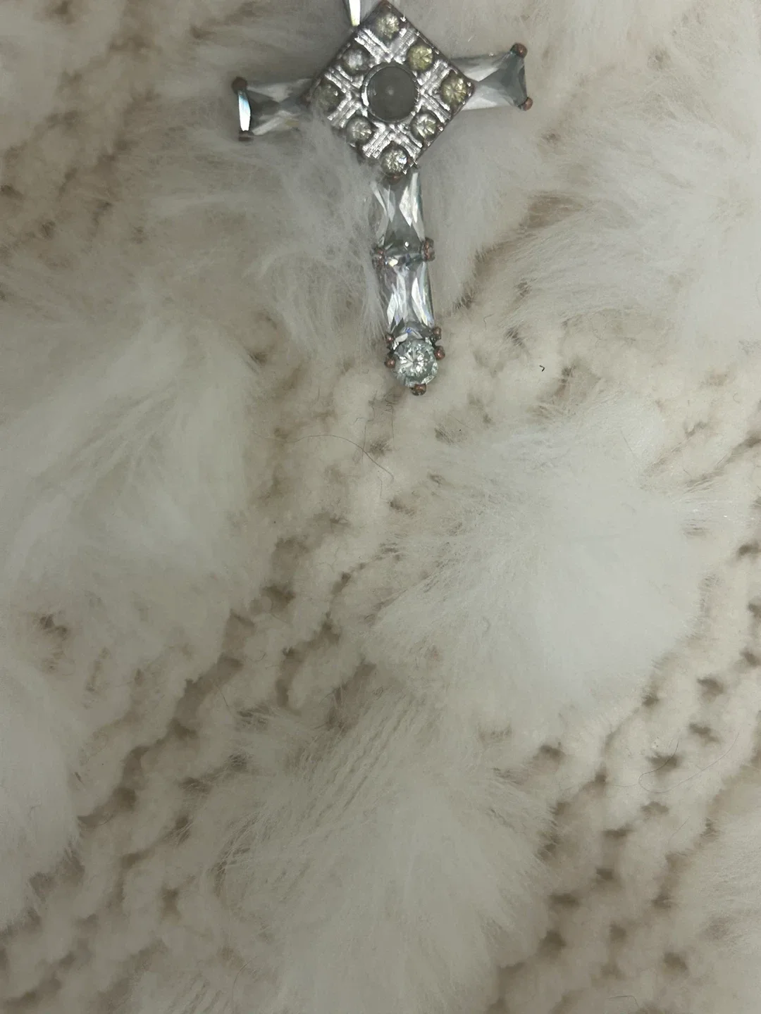 Crystal Cross Pendant & 925 silver chain image indicator(2)