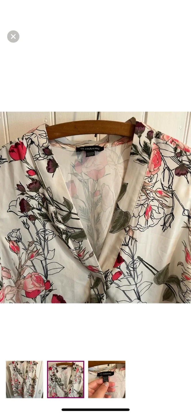 Le Chateau Floral Sleeveless Blouse - Size XXL image indicator(2)
