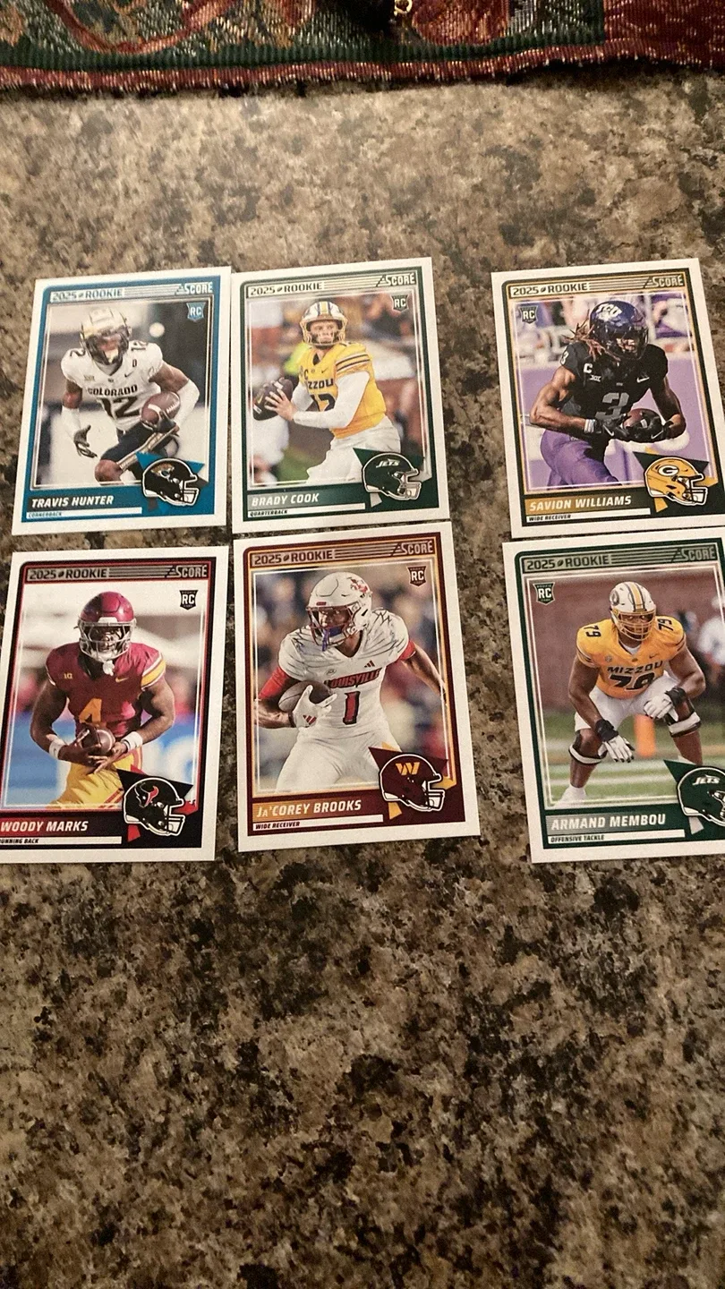 2025 Score Football Rookie Trading Cards
