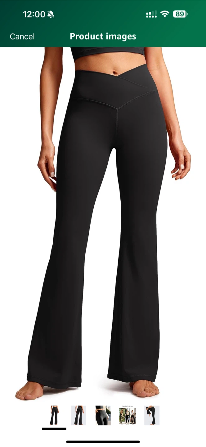 Flare Leggings - Black - Small