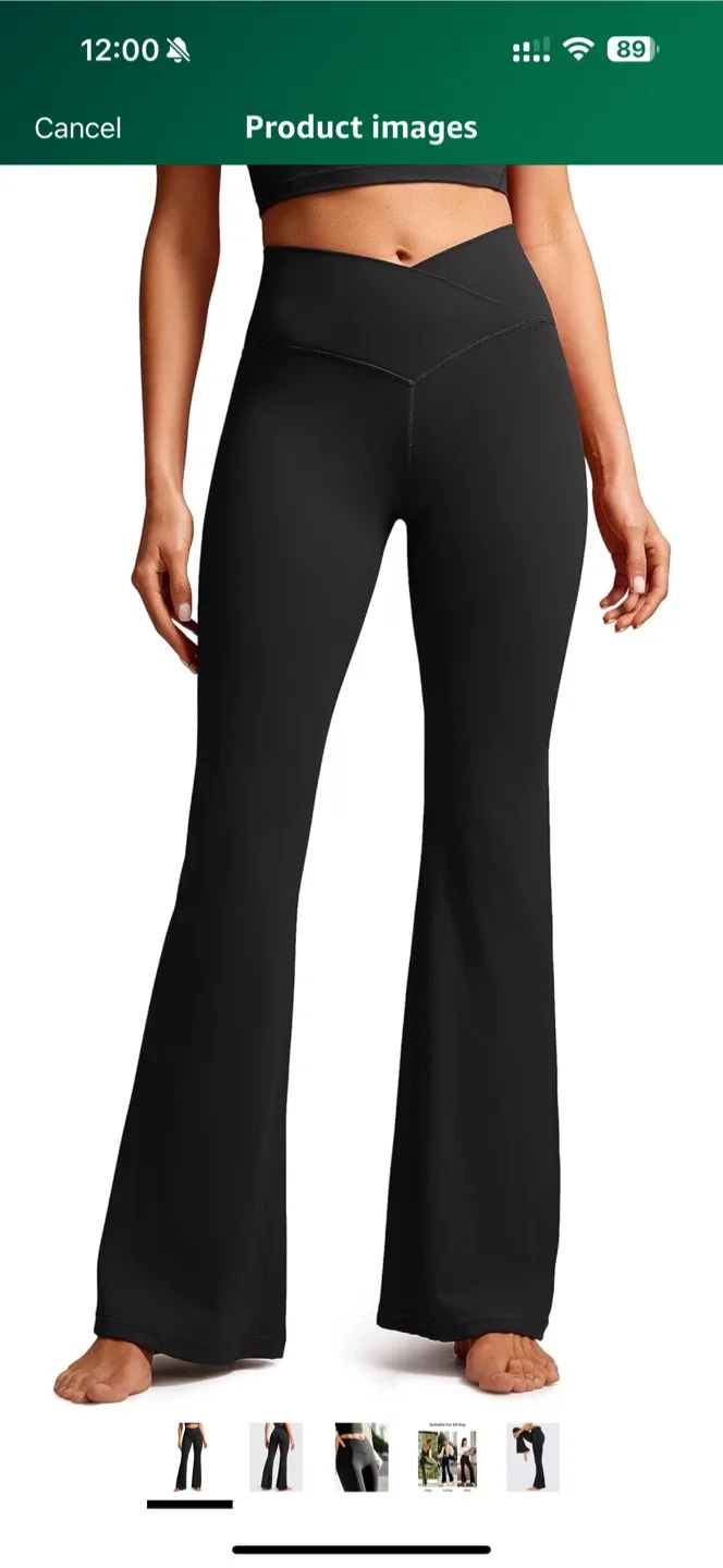 Flare Leggings - Black - Small