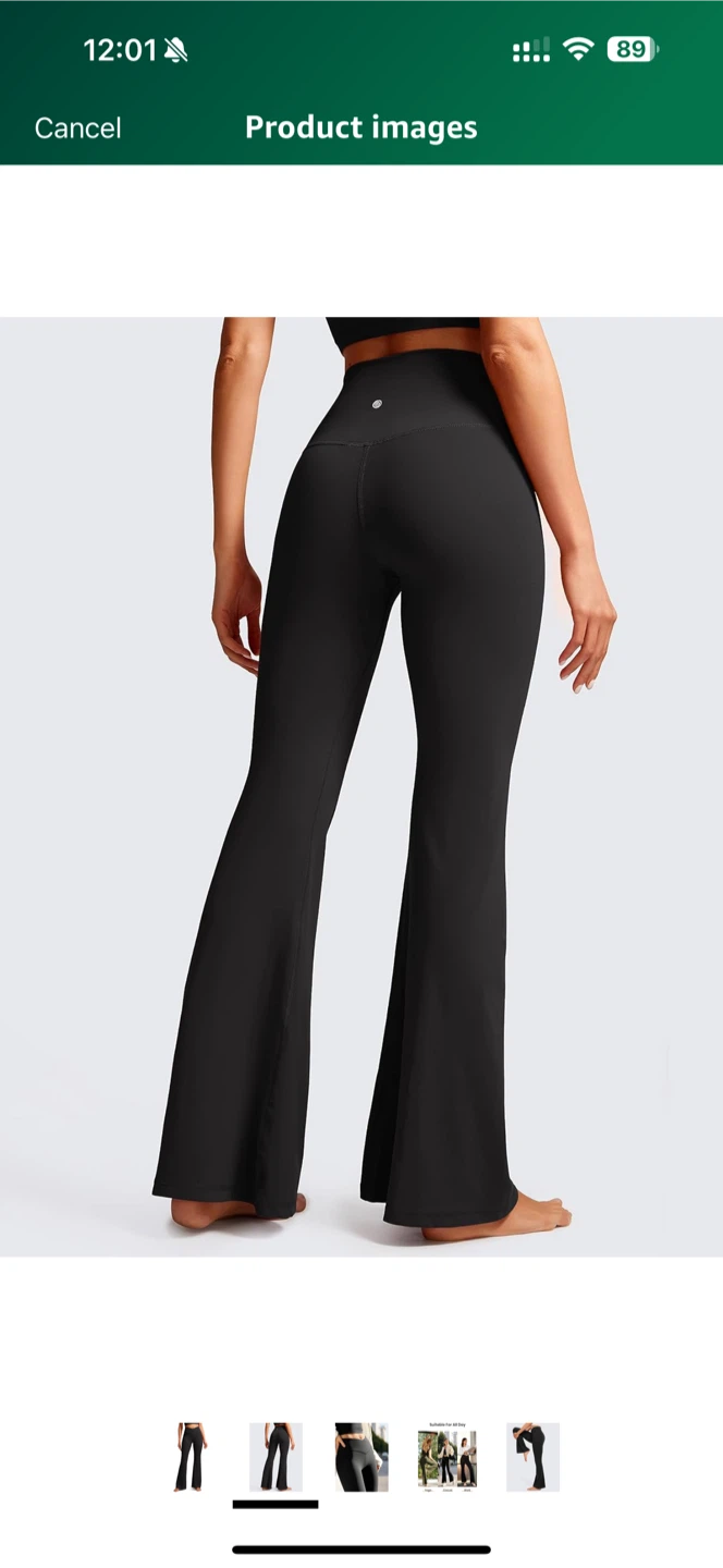 Flare Leggings - Black - Small - photo 2