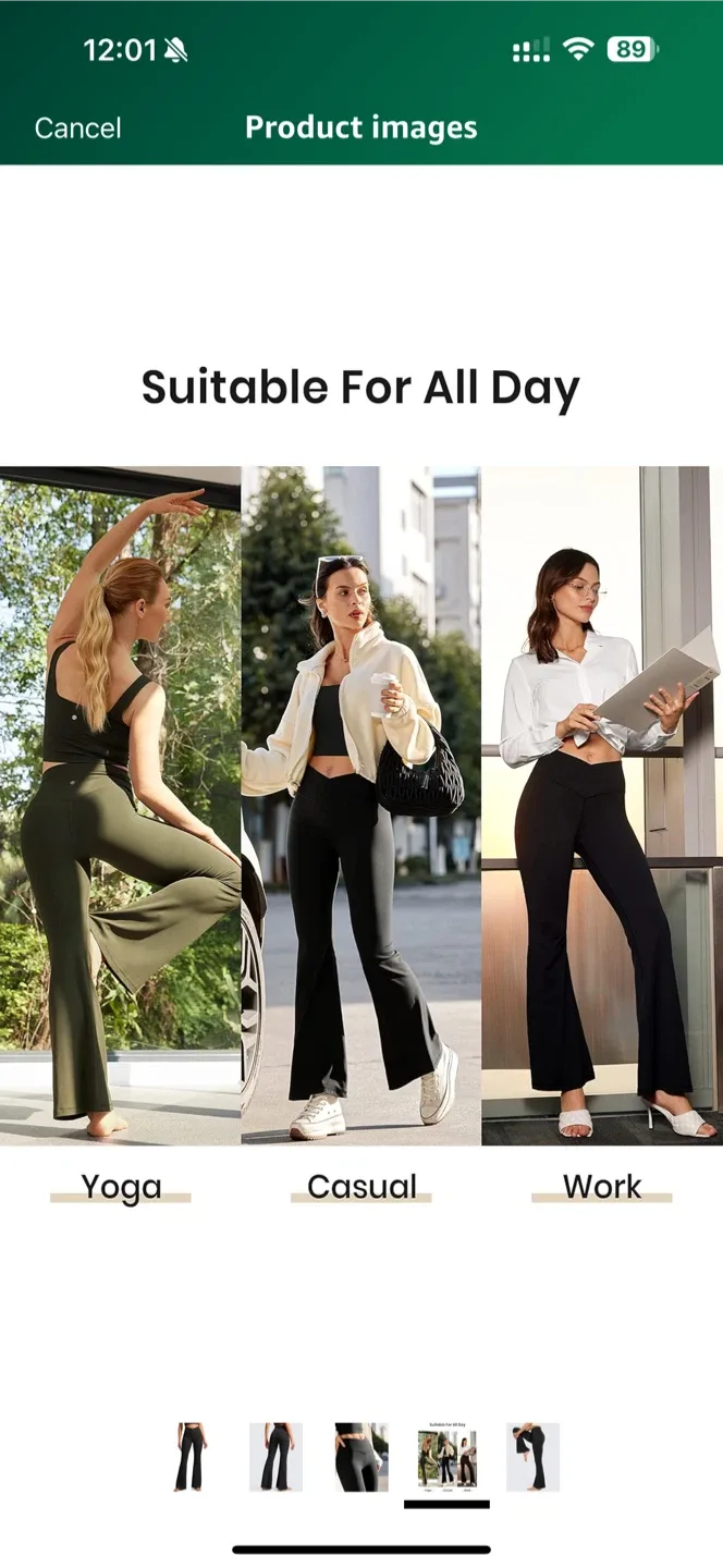 Flare Leggings - Black - Small image indicator(4)