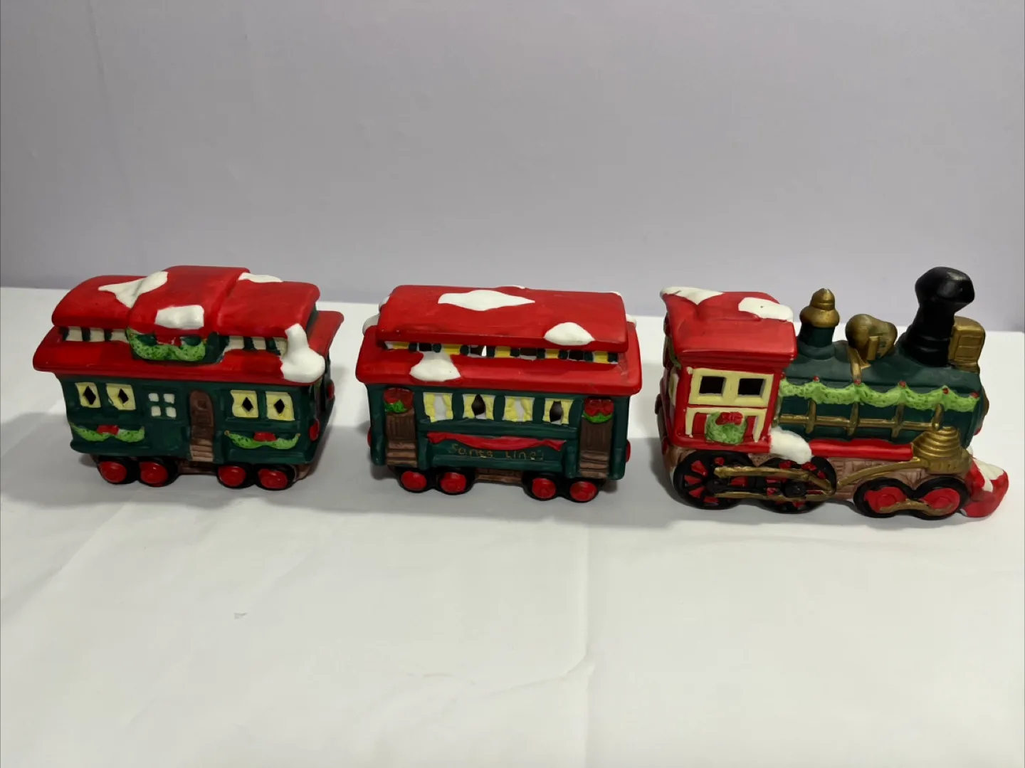 Ceramic Christmas Train Set